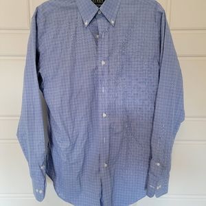 Ralph Lauren light blue and blue checked, button down.